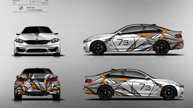 BMW M4 Race - 73 Gray Triangles design - img 5 small