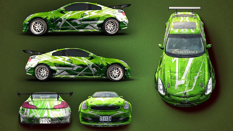 Nissan Skyline G35 - Zig Zag Chrome design - img 1 small