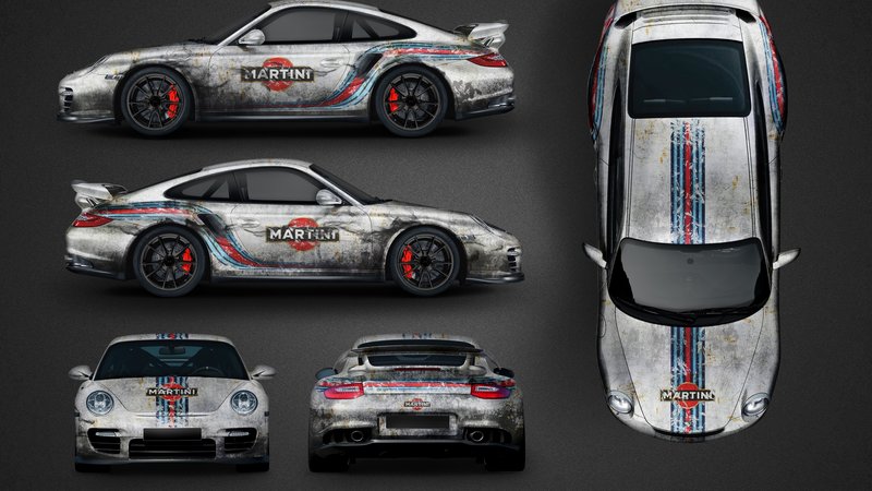 Porsche 997 GT2 - Martini Rusty design - img 1 small