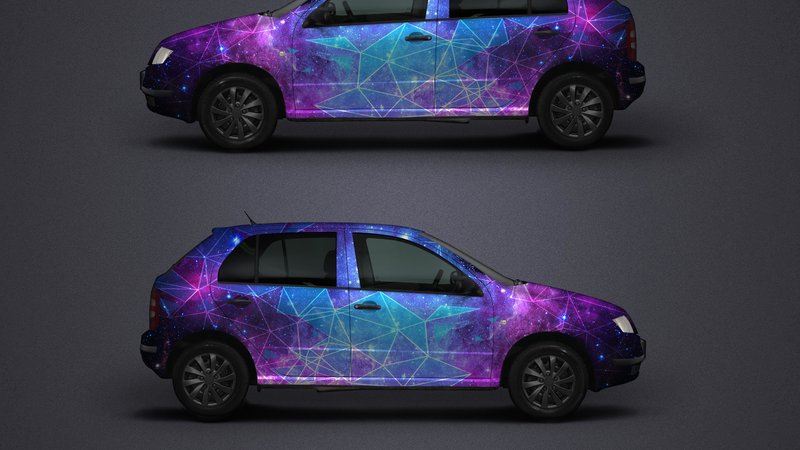 Skoda Fabia - Galaxy Triangles design