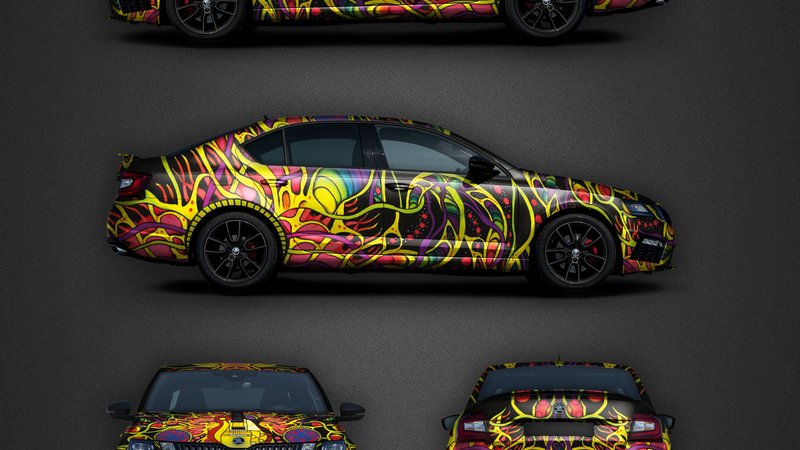 Skoda Octavia RS - Psychedelic design - img 1 small
