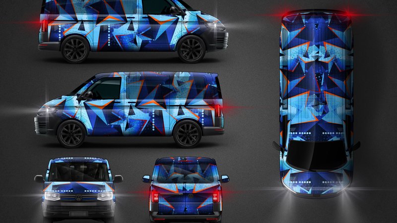 Volkswagen Transporter - Pop Steel Camo design