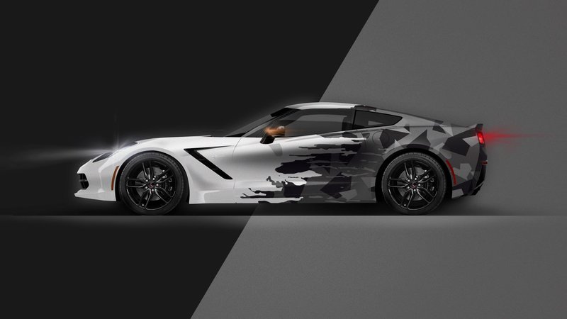 Chevrolet Corvette - Half Camo design