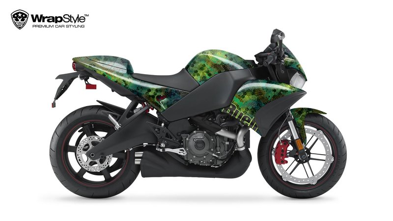 Buell 1125 CR - Green Snake design