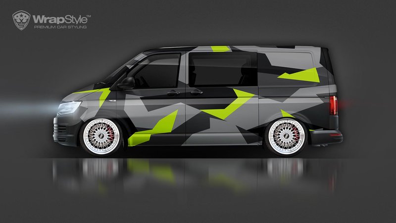 Volkswagen Transporter T6 - Camo design - cover small