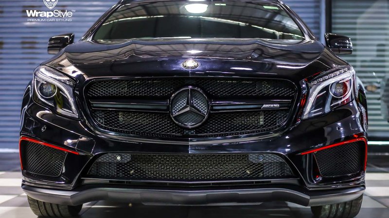 Mercedes A43 AMG - Black Gloss wrap