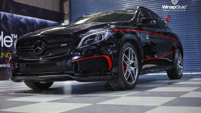 Mercedes A43 AMG - Black Gloss wrap - img 1 small