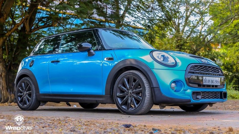 Mini Cooper - Blue Gloss wrap