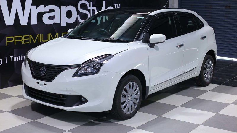 Suzuki Baleno -  White Gloss wrap