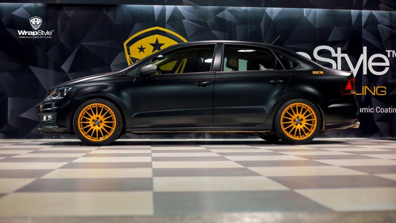 Volkswagen Vento - Black Satin wrap