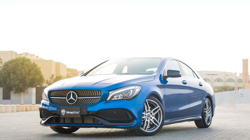 Mercedes CLA 250 - Blue Gloss wrap
