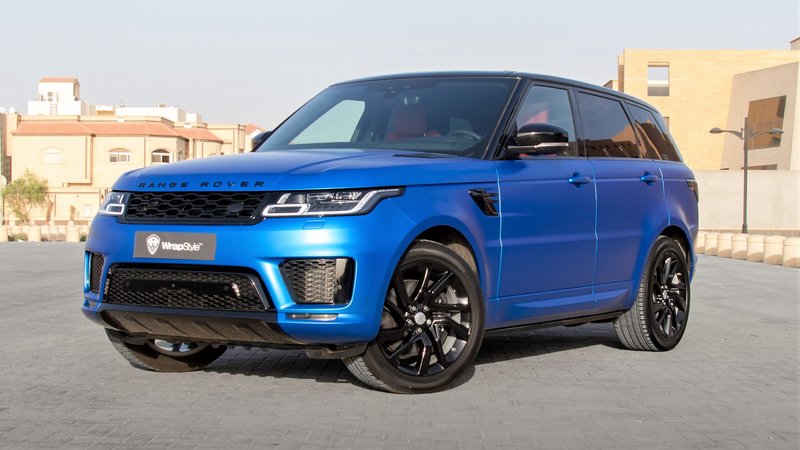 Range Rover Sport - Blue Satin wrap