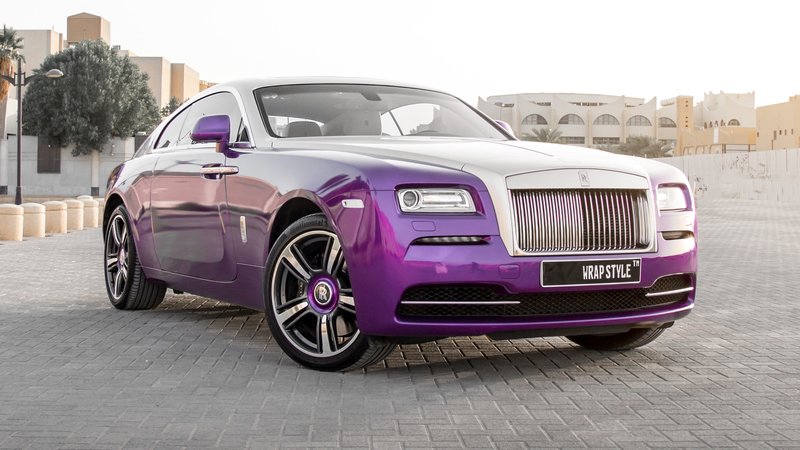 Rolls-Royce Wraith - Purple Gloss wrap - cover small