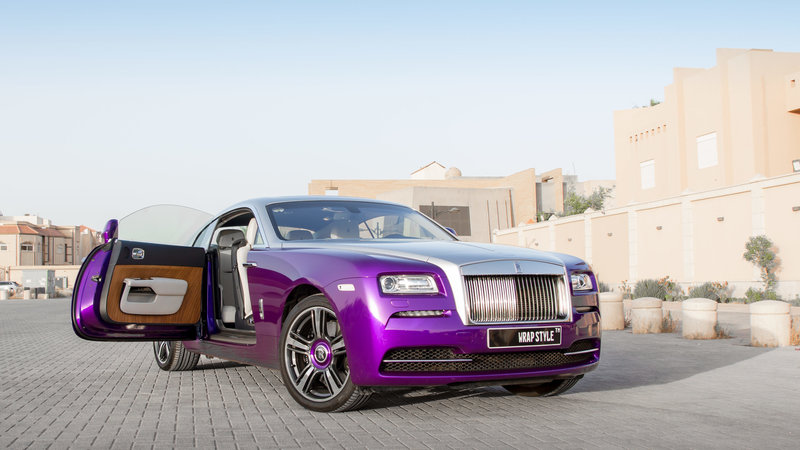 Rolls-Royce Wraith - Purple Gloss wrap - img 1 small
