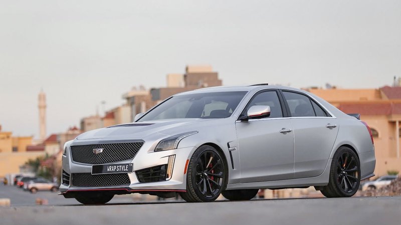 Cadillac CTS V - Grey Matt wrap