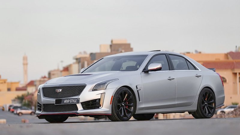 Cadillac CTS V - Grey Matt wrap - cover small