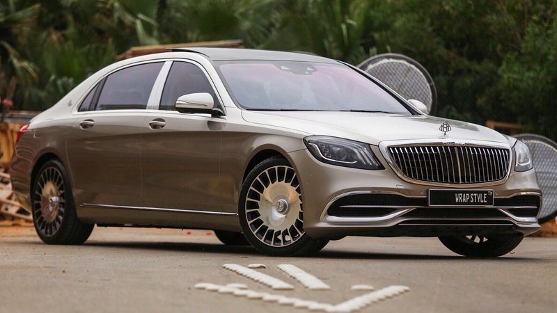 Mercedes Maybach - Beige Gloss wrap - cover small