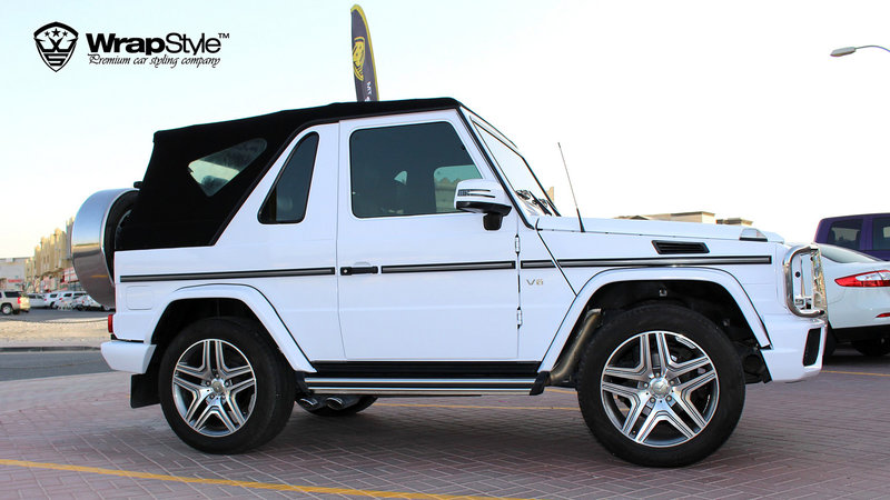 Mercedes G500 - White Gloss wrap - img 1 small