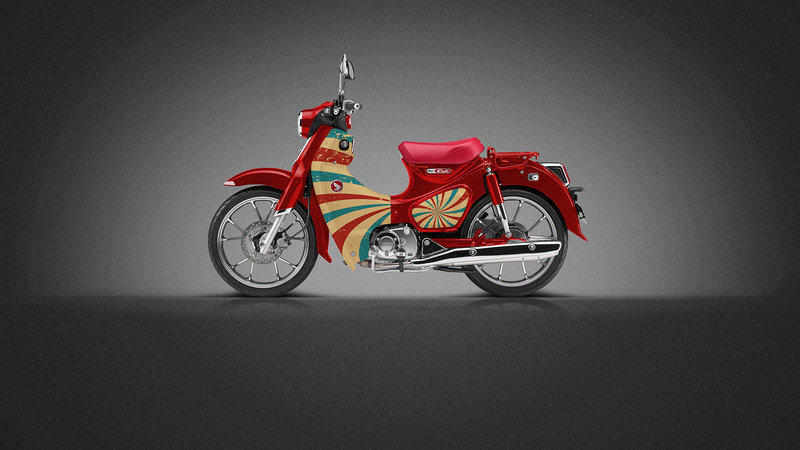 Honda CUB - Retro design - cover small