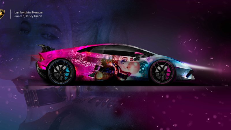 Lamborghini Huracan - Joker-Harley Quinn Design - img 1 small