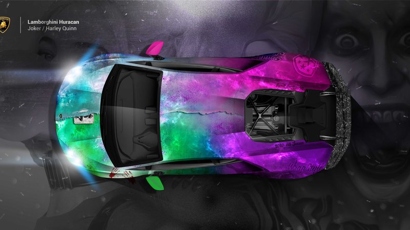 Lamborghini Huracan - Joker-Harley Quinn Design - img 2 small