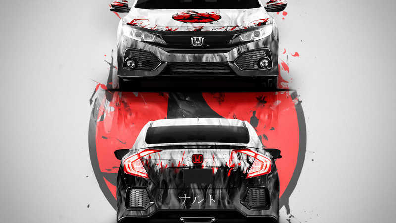 Honda Civic - Naruto Amaterasu Design - img 1 small