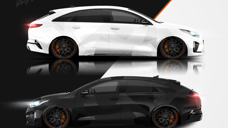 Kia ProCeed combi - Black and White design - cover small