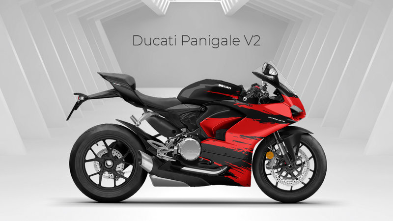 Ducati Panigale V2 - Black & Red Design - img 2 small