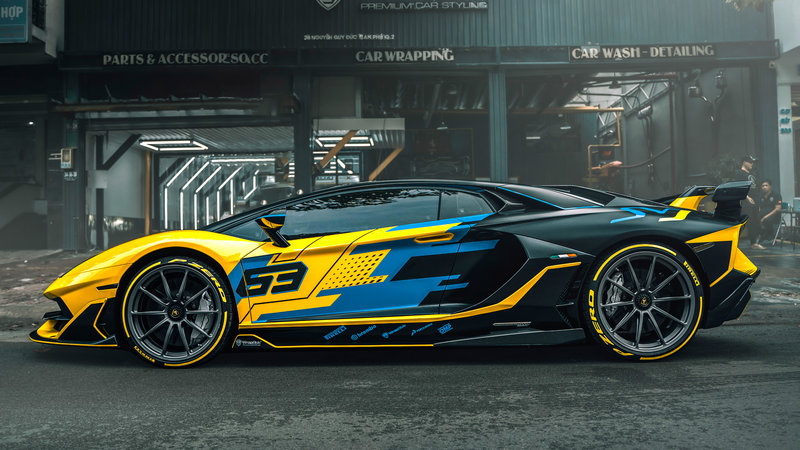 Lamborghini Aventador SVJ - Stripes Design - img 8 small