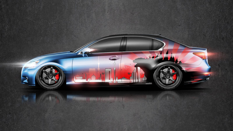 Lexus GS - Godzilla Almaty City Design - cover small