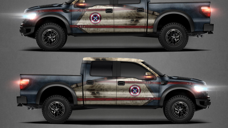 Ford F-150 Raptor - Captain America Design - img 1 small