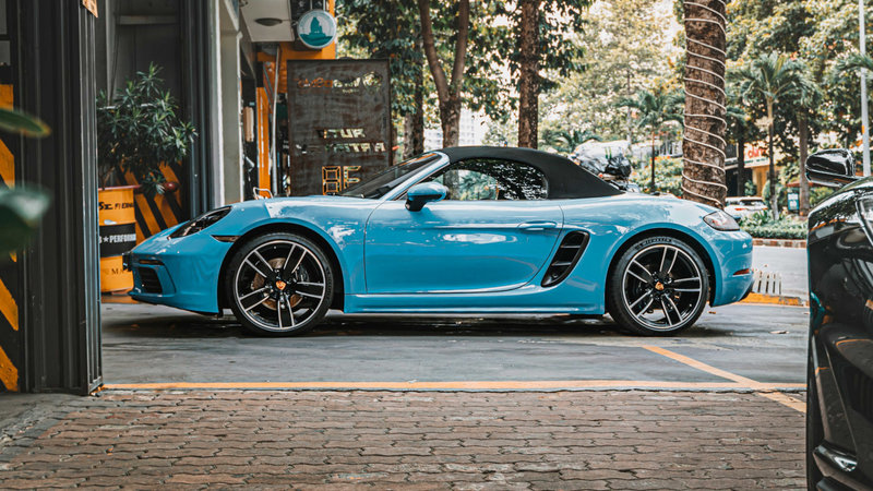 Porsche 718 Boxster - Blue Wrap - cover small