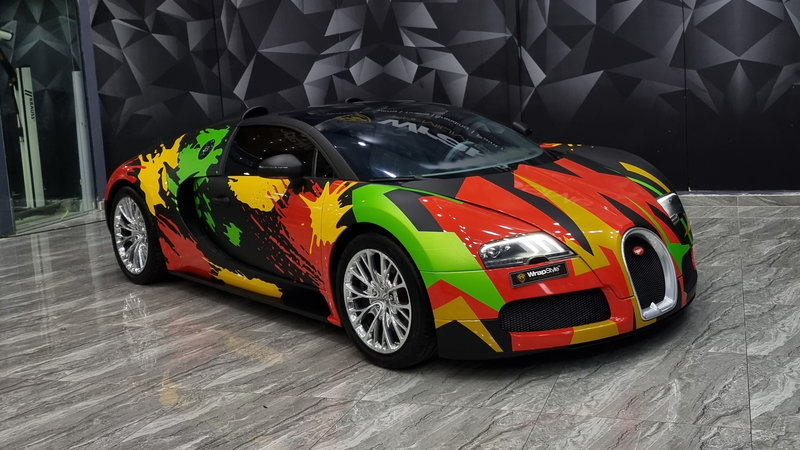 Bugatti Veyron - Colorful Wrap