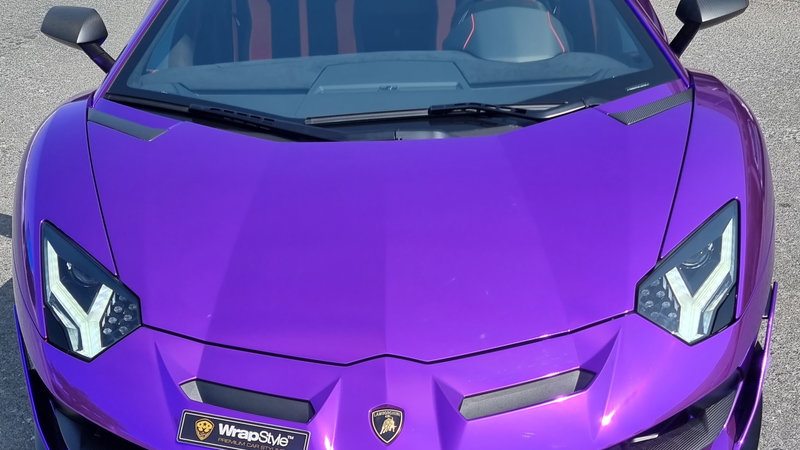 Lamborghini Aventador - Purple Wrap - img 2 small