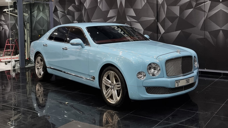 Bentley Mulsanne - Sky Blue Wrap