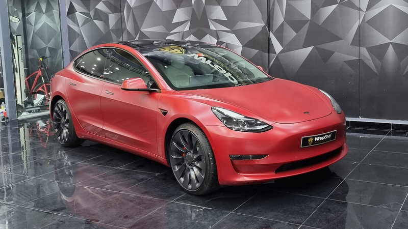 Tesla Model Y - Coral Wrap