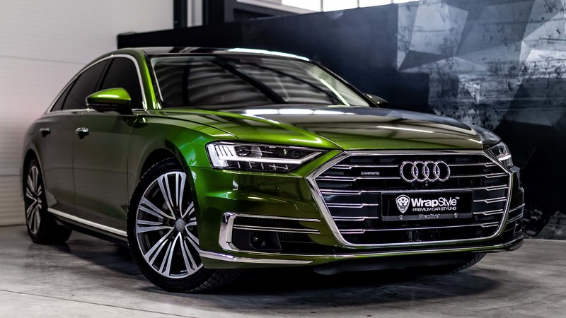 Audi A8 - Green Metallic Wrap - img 1 small