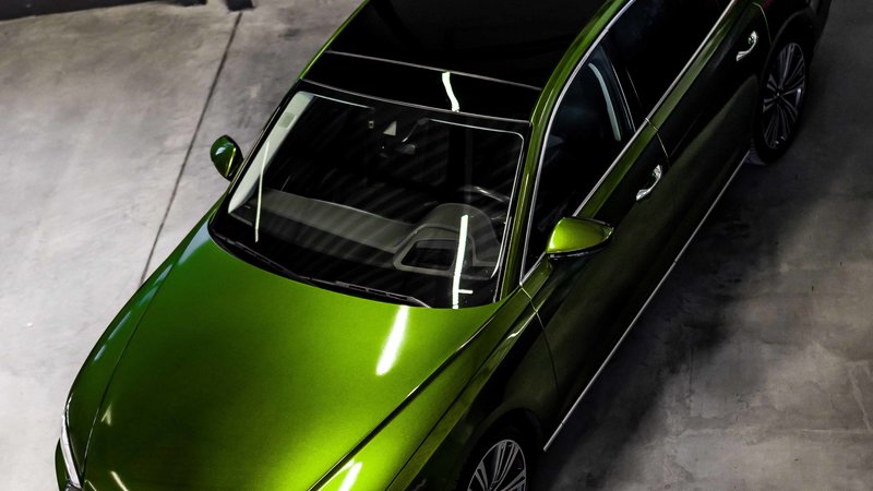 Audi A8 - Green Metallic Wrap - img 5 small