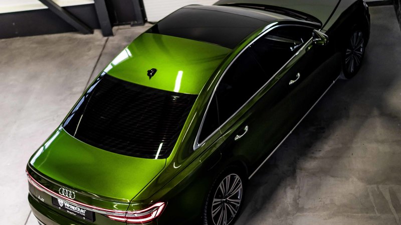 Audi A8 - Green Metallic Wrap - img 9 small