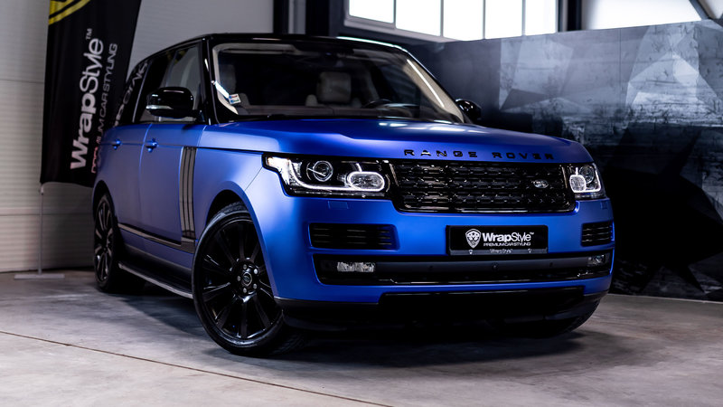 Range Rover Vogue - Blue Chrom Satin Wrap - cover small