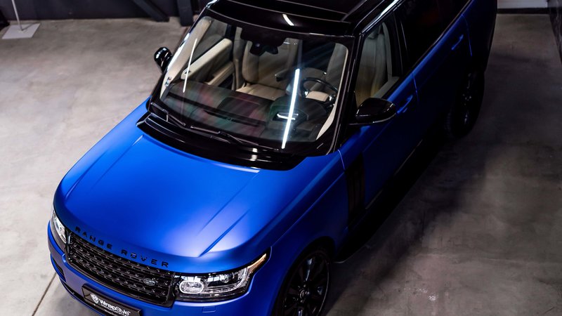 Range Rover Vogue - Blue Chrom Satin Wrap - img 6 small