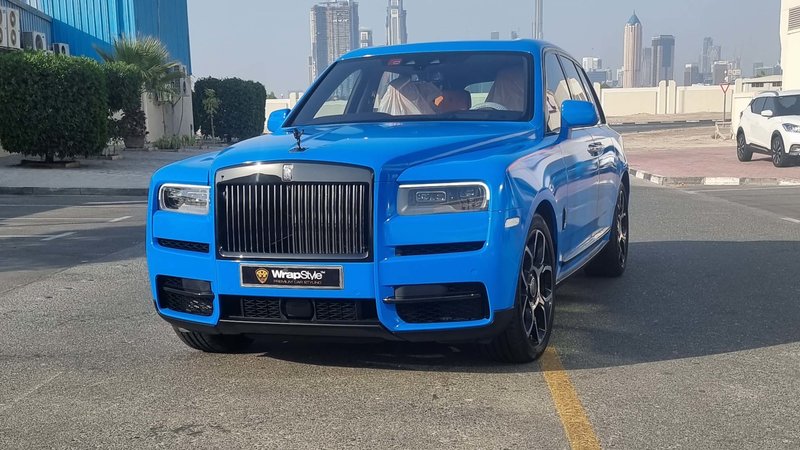 Rolls-Royce Cullinan - Light Blue Wrap - img 2 small