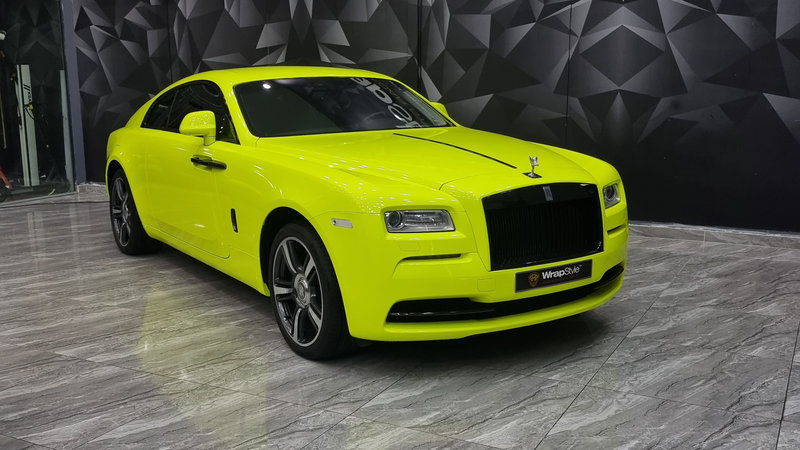 Rolls-Royce Wraith - Fluorescent Yellow Wrap - cover small