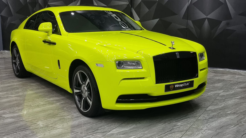 Rolls-Royce Wraith - Fluorescent Yellow Wrap - img 1 small