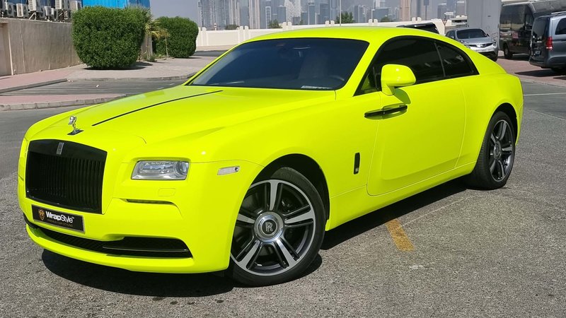 Rolls-Royce Wraith - Fluorescent Yellow Wrap - img 3 small