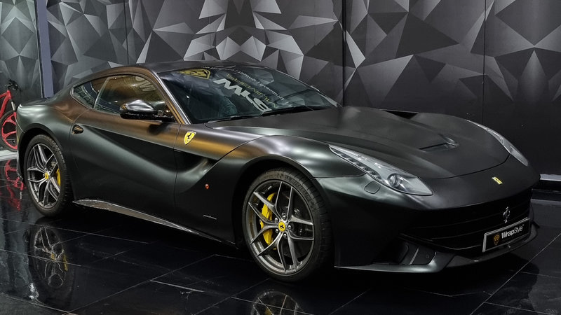 Ferrari F12 Berlinetta - Black Matte Wrap - img 1 small