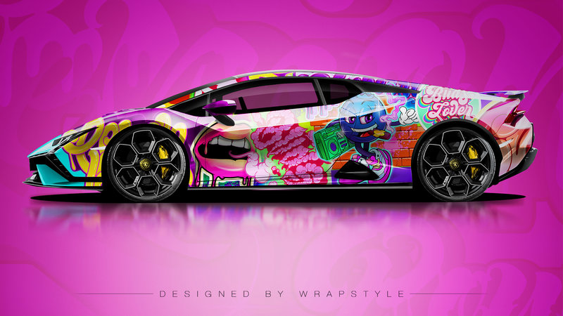 Lamborghini Huracan Tecnica - Pop Art Design - 1