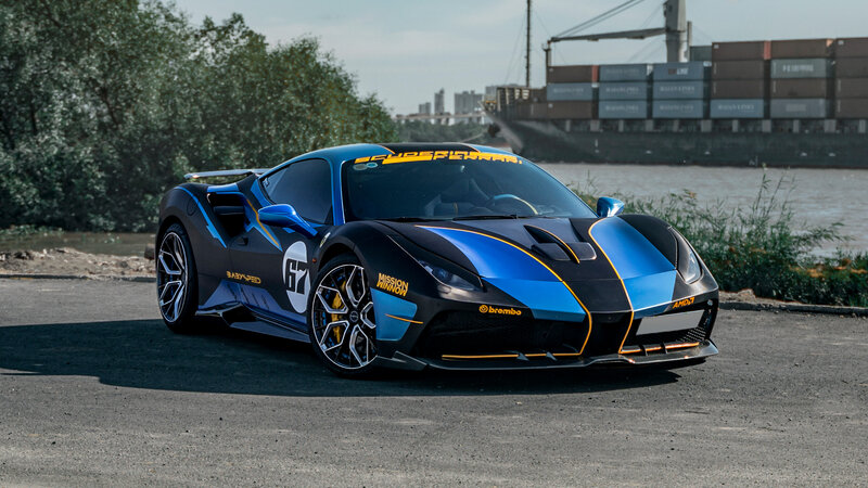 Ferrari 488 - Racing Blue Wrap - img 1 small