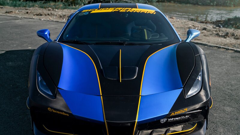 Ferrari 488 - Racing Blue Wrap - img 10 small