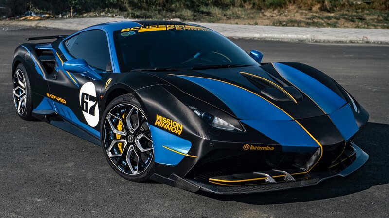 Ferrari 488 - Racing Blue Wrap - img 11 small